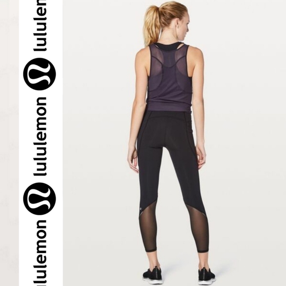 Lululemon | Jet Black mesh leggings - Picture 3 of 15